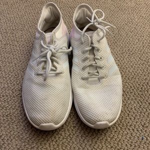 White Adidas with Cloudfoam Size 10
